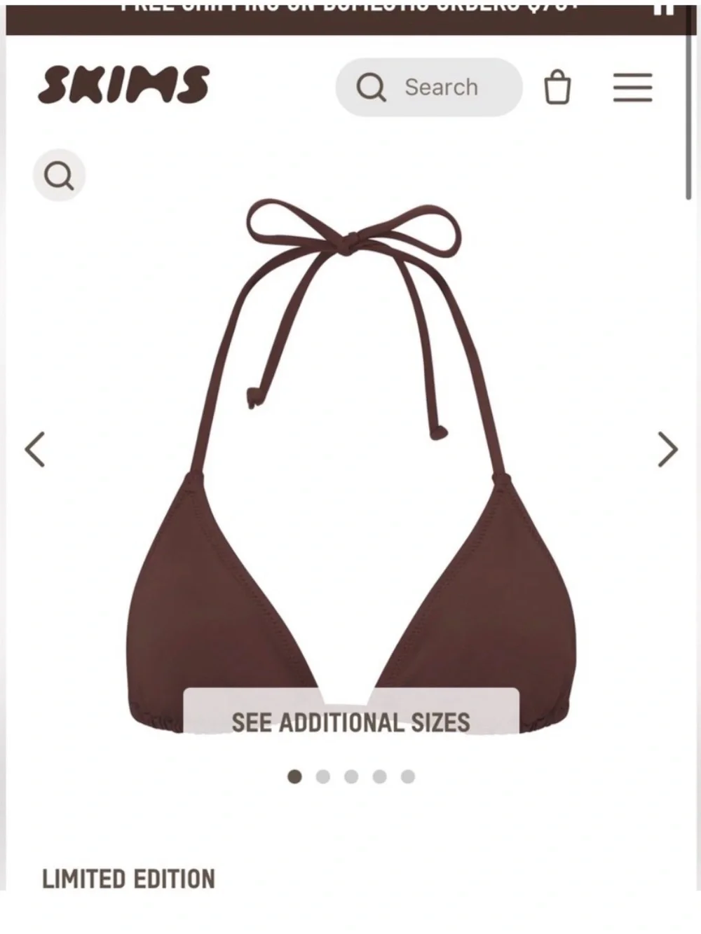 SKIMS triangle bikini